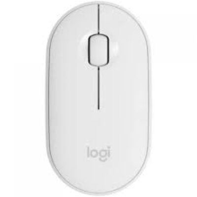 LOGITECH M350S Pebble 2 Bluetooth Mouse – TONAL WHITE – DONGLELESS – 910-007013