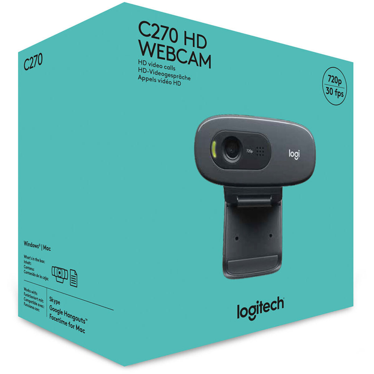 WEBCAM – Logitech® HD Webcam C270 – USB – 960-001063