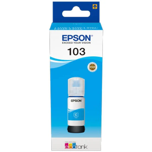 INK CART EPSON 103 Cyan forL1110, L3110, L3111, L3116, L3150, L3151, L3156, L3160, L5190 – 65ml – C13T00S24A