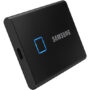 Samsung T7 Touch Portable External SSD 1TB with Fingerprint Security - Black - MU-PC1T0K-WW