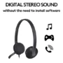 Logitech H340 USB Headset with Noise-Cancelling Mic - 981-000475