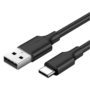 UGREEN USB-A 2.0 to USB-C Cable Nickel Plating 2m (Black) - US270 - UG-60118