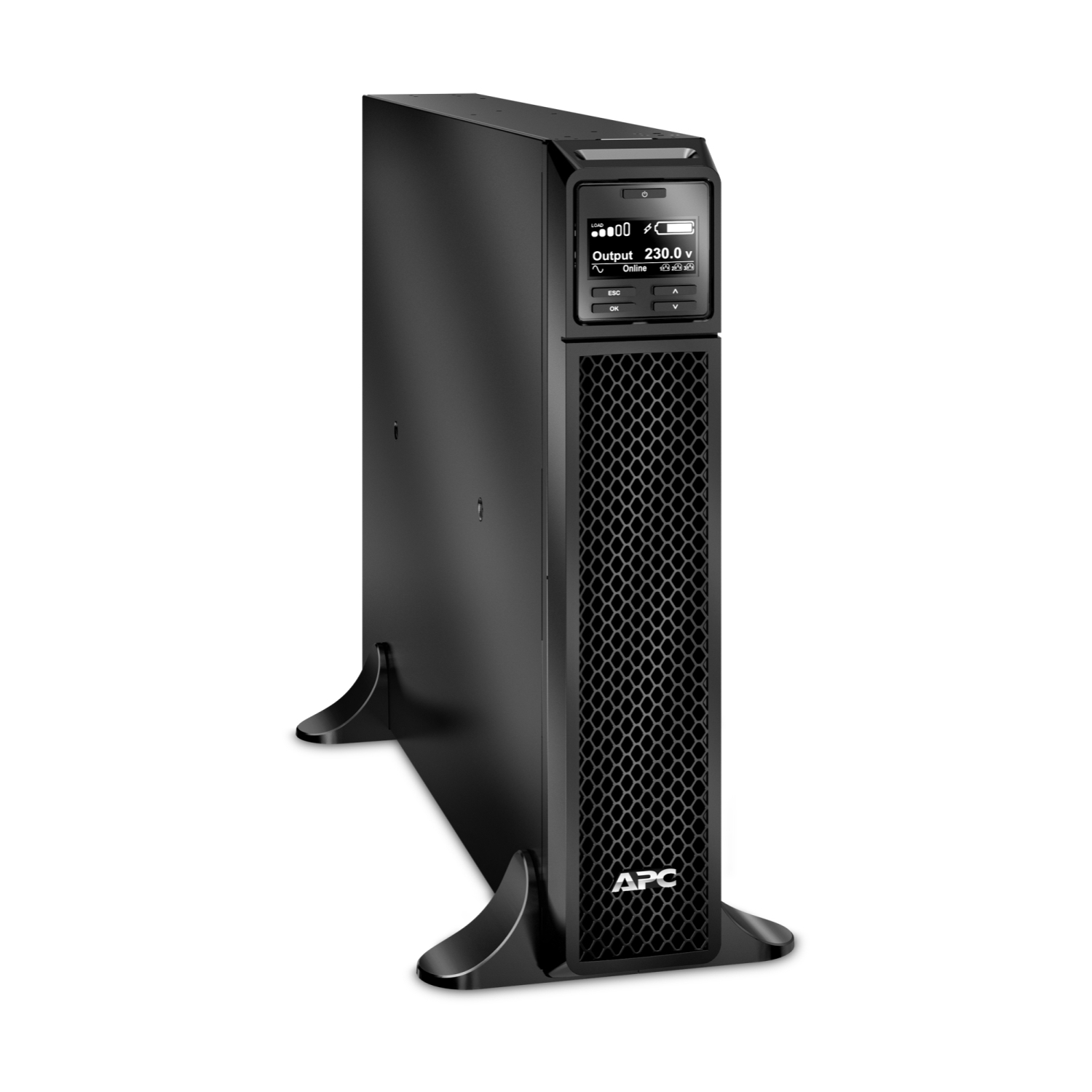APC Smart-UPS On-Line, 3kVA, Tower, 230V, 8x C13+2x C19 IEC outlets, SmartSlot, Extended runtime, W/O rail kit SRT3000XLI